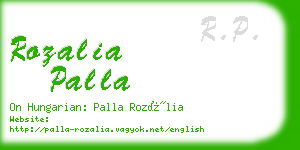 rozalia palla business card